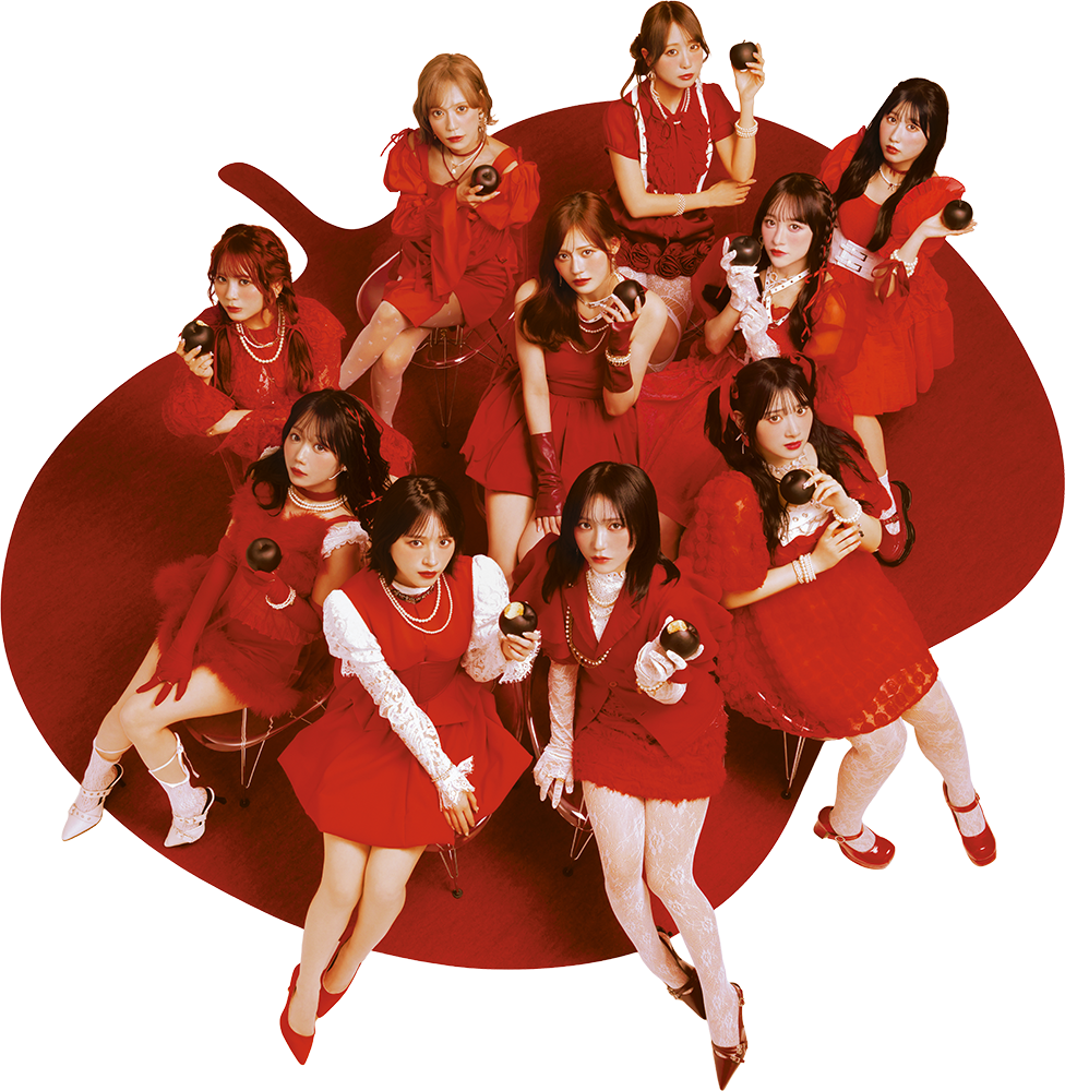 =LOVE(イコールラブ)20thシングル「劇薬中毒」メンバー集合写真